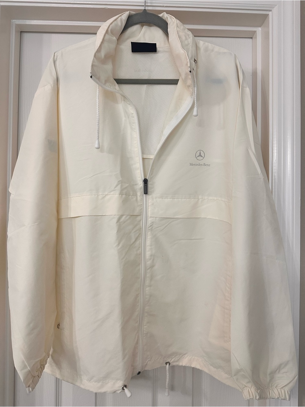 Mercedes Benz Cream Windbreaker Jacket